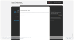Desktop Screenshot of foodexplorations.wordpress.com