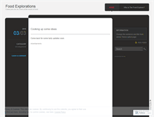 Tablet Screenshot of foodexplorations.wordpress.com