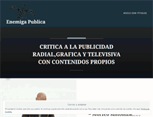Tablet Screenshot of enemigapublica.wordpress.com