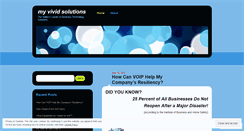 Desktop Screenshot of myvividsolutions.wordpress.com