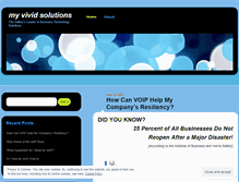 Tablet Screenshot of myvividsolutions.wordpress.com