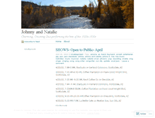 Tablet Screenshot of johnnyandnatalie.wordpress.com