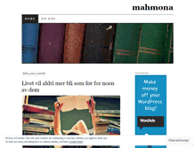 Tablet Screenshot of mahmona.wordpress.com