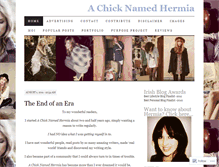 Tablet Screenshot of chicknamedhermia.wordpress.com