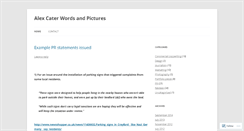 Desktop Screenshot of alexcaterwordsandpictures.wordpress.com