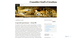 Desktop Screenshot of considercreation.wordpress.com