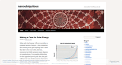 Desktop Screenshot of nanoubiquitous.wordpress.com