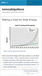 Mobile Screenshot of nanoubiquitous.wordpress.com