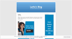 Desktop Screenshot of larbz.wordpress.com