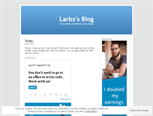 Tablet Screenshot of larbz.wordpress.com