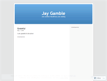 Tablet Screenshot of jaygamble.wordpress.com