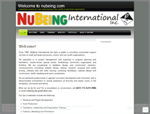 Tablet Screenshot of nubeinginc.wordpress.com