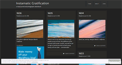 Desktop Screenshot of instamaticgratification.wordpress.com