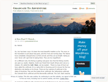Tablet Screenshot of graduatetoadventure.wordpress.com