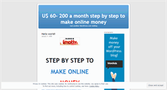 Desktop Screenshot of onlinemoneyfreestepbystep.wordpress.com