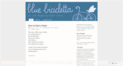 Desktop Screenshot of bluebicicletta.wordpress.com