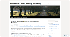 Desktop Screenshot of commercialcapitalfinance.wordpress.com