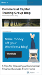 Mobile Screenshot of commercialcapitalfinance.wordpress.com