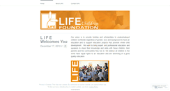 Desktop Screenshot of lifechildrenfoundation.wordpress.com