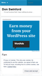 Mobile Screenshot of donswinford.wordpress.com
