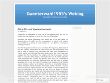 Tablet Screenshot of guenterwahl1955.wordpress.com