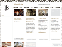 Tablet Screenshot of fairytalebridal.wordpress.com