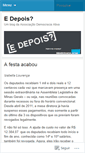 Mobile Screenshot of depoisdovoto.wordpress.com
