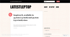 Desktop Screenshot of latestleptop.wordpress.com