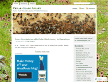 Tablet Screenshot of cedargladebees.wordpress.com