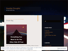 Tablet Screenshot of possiblethoughts.wordpress.com
