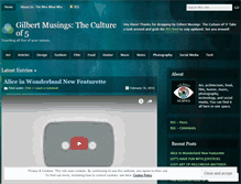 Tablet Screenshot of gilbertmusings.wordpress.com