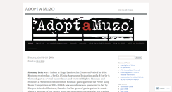 Desktop Screenshot of adoptamuzo.wordpress.com