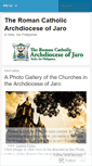 Mobile Screenshot of jaroarchdiocese.wordpress.com