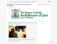 Tablet Screenshot of jaroarchdiocese.wordpress.com