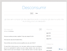 Tablet Screenshot of desconsumir.wordpress.com