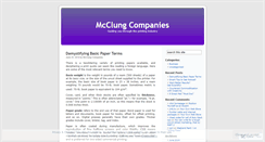 Desktop Screenshot of mcclungcompanies.wordpress.com