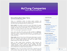 Tablet Screenshot of mcclungcompanies.wordpress.com