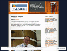 Tablet Screenshot of palmersbrewery.wordpress.com