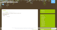 Desktop Screenshot of juliafredrikson.wordpress.com