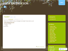 Tablet Screenshot of juliafredrikson.wordpress.com