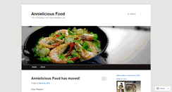 Desktop Screenshot of annieliciousfood.wordpress.com