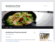 Tablet Screenshot of annieliciousfood.wordpress.com