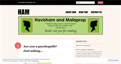 Desktop Screenshot of havishamandmalaprop.wordpress.com