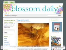 Tablet Screenshot of blossomdaily.wordpress.com