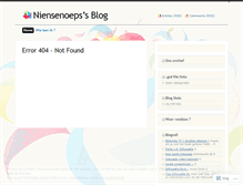 Tablet Screenshot of niensenoeps.wordpress.com