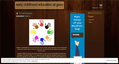 Desktop Screenshot of eceandgavc.wordpress.com