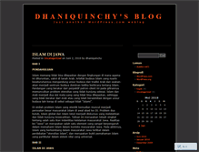 Tablet Screenshot of dhaniquinchy.wordpress.com