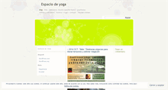 Desktop Screenshot of espaciodeyoga.wordpress.com