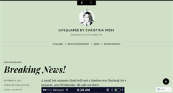 Desktop Screenshot of christinamoss.wordpress.com