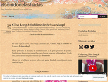 Tablet Screenshot of elsonidodelashadas.wordpress.com